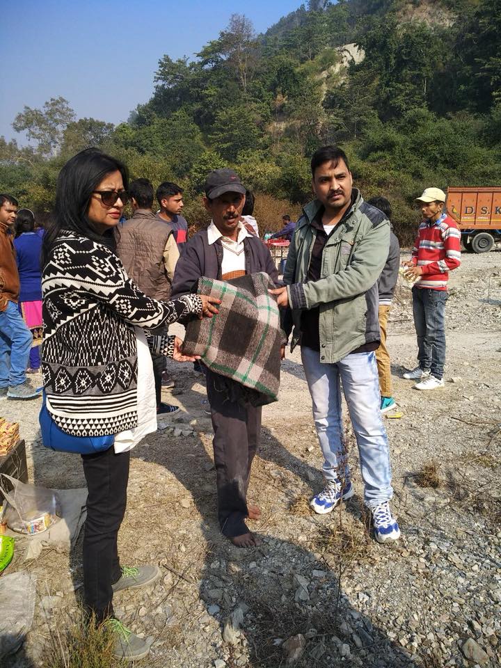 New Year Celebration With Blanket Distribution